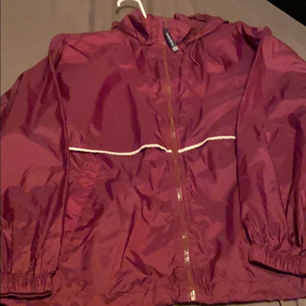 Maroon XS Charles River wind breaker